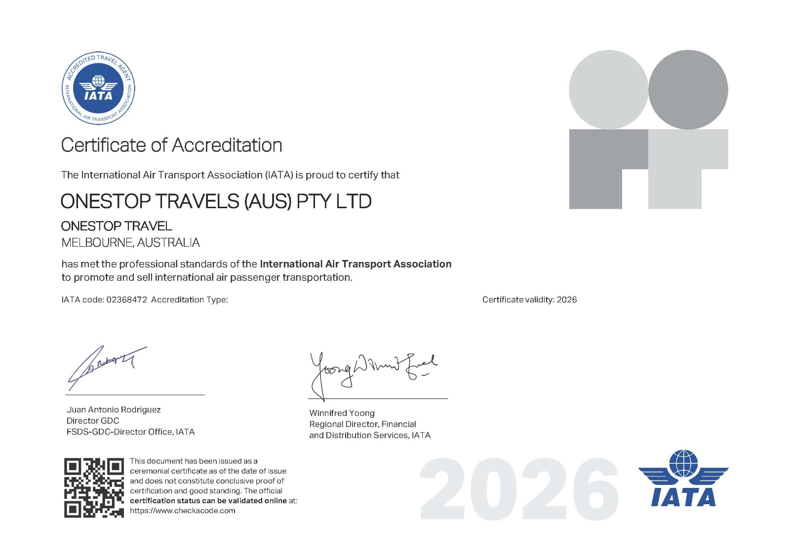 IATA Certification